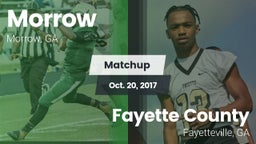 Matchup: Morrow vs. Fayette County  2017