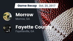 Recap: Morrow  vs. Fayette County  2017