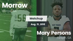 Matchup: Morrow vs. Mary Persons  2018