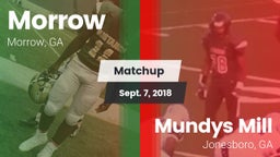 Matchup: Morrow vs. Mundys Mill  2018