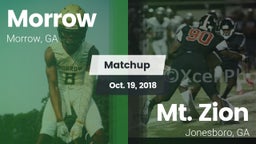 Matchup: Morrow vs. Mt. Zion  2018