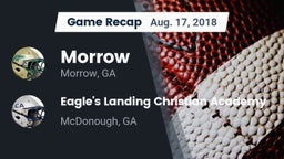Recap: Morrow  vs. Eagle's Landing Christian Academy  2018