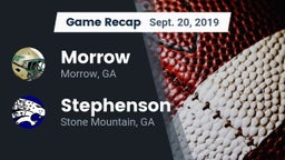 Recap: Morrow  vs. Stephenson  2019