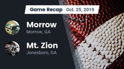 Recap: Morrow  vs. Mt. Zion  2019