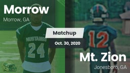 Matchup: Morrow vs. Mt. Zion  2020