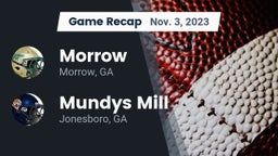 Recap: Morrow  vs. Mundys Mill  2023