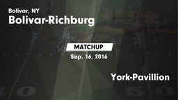 Matchup: Bolivar-Richburg vs. York-Pavillion 2016