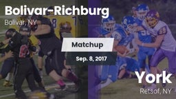 Matchup: Bolivar-Richburg vs. York  2017