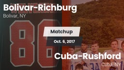 Matchup: Bolivar-Richburg vs. Cuba-Rushford  2017