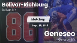Matchup: Bolivar-Richburg vs. Geneseo  2018