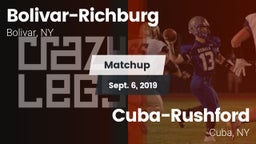 Matchup: Bolivar-Richburg vs. Cuba-Rushford  2019