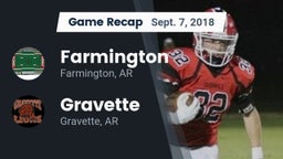 Recap: Farmington  vs. Gravette  2018