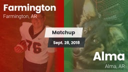 Matchup: Farmington vs. Alma  2018