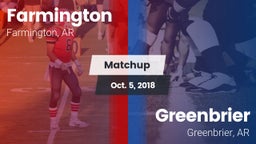 Matchup: Farmington vs. Greenbrier  2018