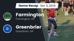 Recap: Farmington  vs. Greenbrier  2018