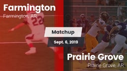 Matchup: Farmington vs. Prairie Grove  2019