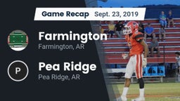 Recap: Farmington  vs. Pea Ridge  2019