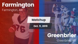 Matchup: Farmington vs. Greenbrier  2019