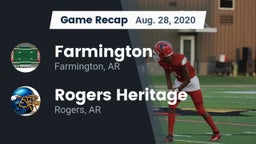 Recap: Farmington  vs. Rogers Heritage  2020