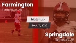 Matchup: Farmington vs. Springdale  2020