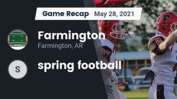 Recap: Farmington  vs. spring football 2021