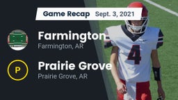 Recap: Farmington  vs. Prairie Grove  2021