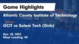 Atlantic County Institute of Technology vs GCIT vs Salem Tech (Girls) Game Highlights - Dec. 28, 2023