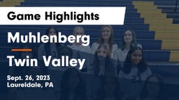 Muhlenberg  vs Twin Valley  Game Highlights - Sept. 26, 2023