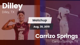 Matchup: Dilley vs. Carrizo Springs  2019