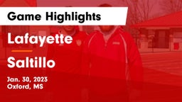 Lafayette  vs Saltillo  Game Highlights - Jan. 30, 2023
