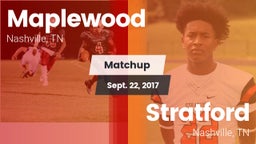 Matchup: Maplewood vs. Stratford  2017