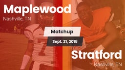 Matchup: Maplewood vs. Stratford  2018