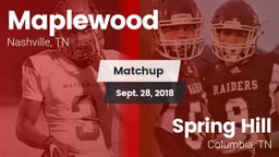 Matchup: Maplewood vs. Spring Hill  2018
