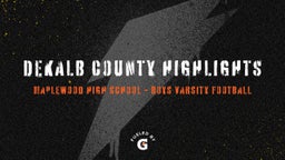 Maplewood football highlights Dekalb County Highlights