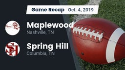 Recap: Maplewood  vs. Spring Hill  2019