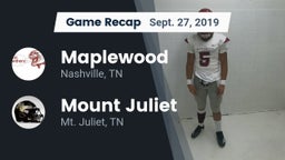 Recap: Maplewood  vs. Mount Juliet  2019
