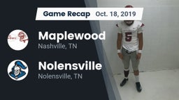 Recap: Maplewood  vs. Nolensville  2019