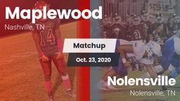 Matchup: Maplewood vs. Nolensville  2020