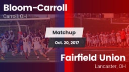 Matchup: Bloom-Carroll vs. Fairfield Union  2017