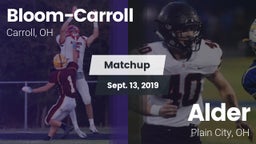 Matchup: Bloom-Carroll vs. Alder  2019