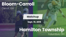 Matchup: Bloom-Carroll vs. Hamilton Township  2019