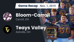 Recap: Bloom-Carroll  vs. Teays Valley  2019