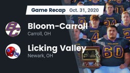 Recap: Bloom-Carroll  vs. Licking Valley  2020