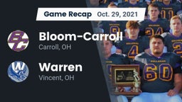 Recap: Bloom-Carroll  vs. Warren  2021