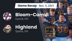 Recap: Bloom-Carroll  vs. Highland  2021