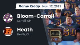 Recap: Bloom-Carroll  vs. Heath  2021