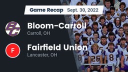 Recap: Bloom-Carroll  vs. Fairfield Union  2022