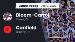 Recap: Bloom-Carroll  vs. Canfield  2022