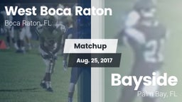 Matchup: West Boca Raton vs. Bayside  2017