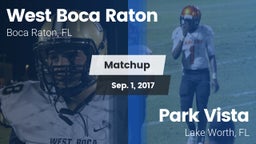 Matchup: West Boca Raton vs. Park Vista  2017
